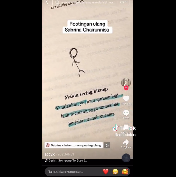 Postingan tentang Sabrina Chairunnisa